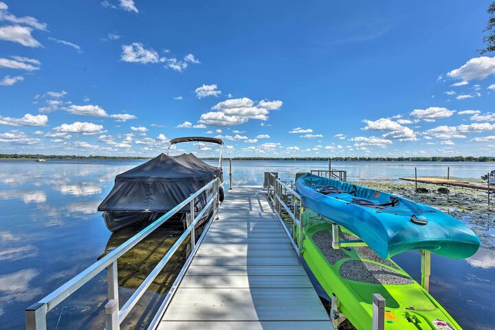 Spacious Pearl Lake Retreat w / Yard & Private Dock