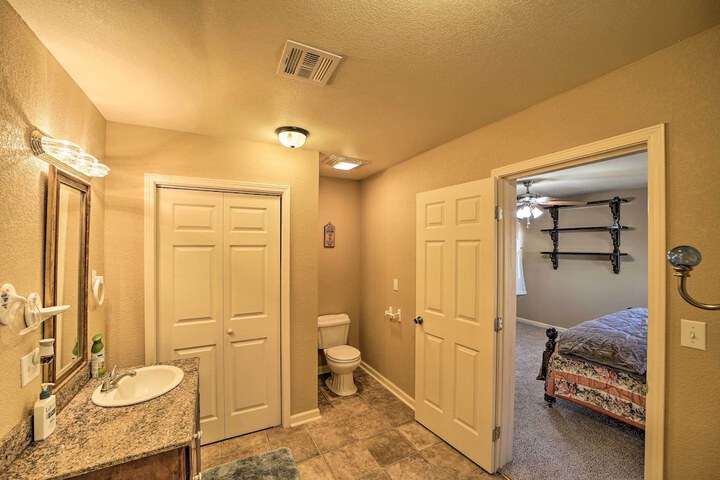 Waterfront Lake Eufaula Home: Multi-level Balcony