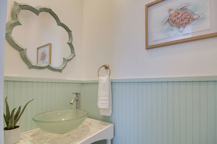 Sunny Waveland Home Rental w / Pool: Walk to Beach!