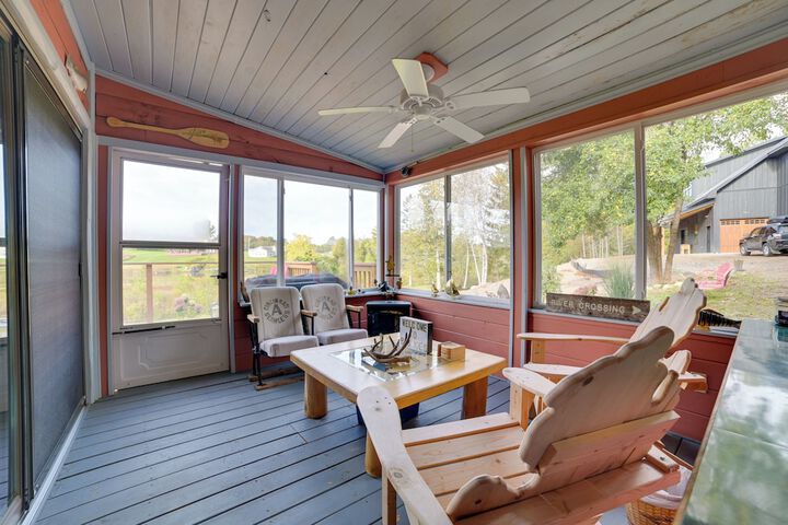 Riverfront Cheboygan Cabin w / Kayaks & Dock!