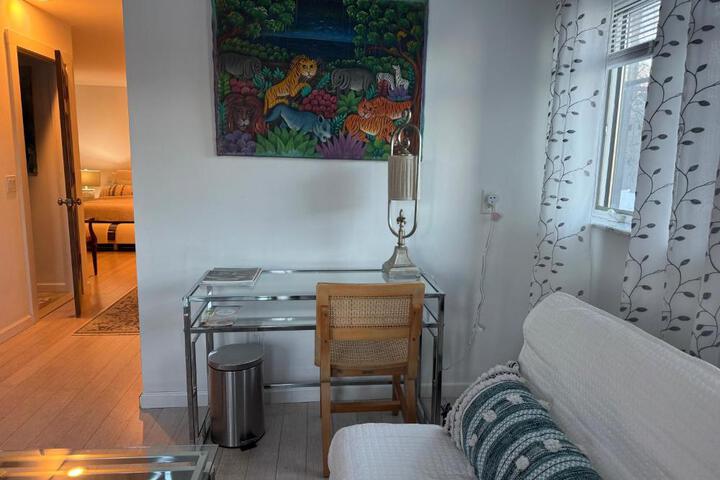 One bedroom with modern kitchen balcony with water view