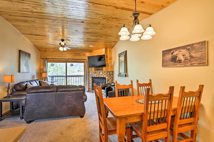 Steps to Grand Lake: Condo w / Deck & Mtn Views