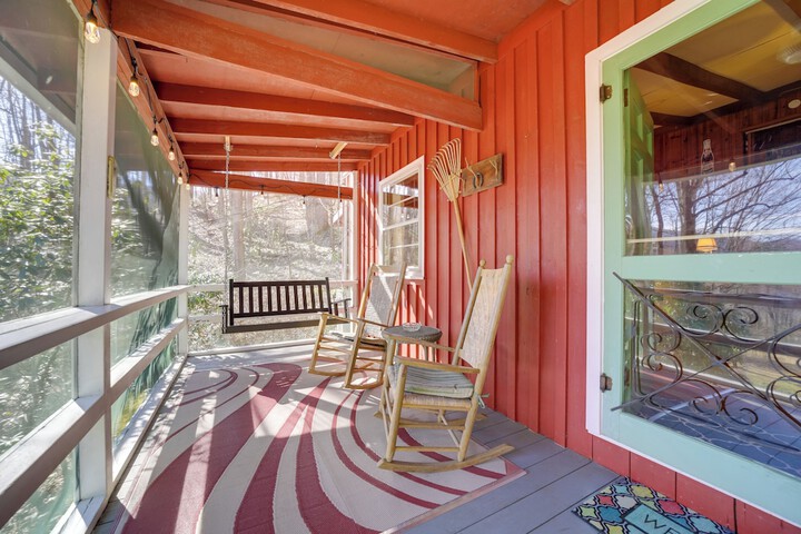 the Red Loft Candler Cottage Near Hiking Trails!