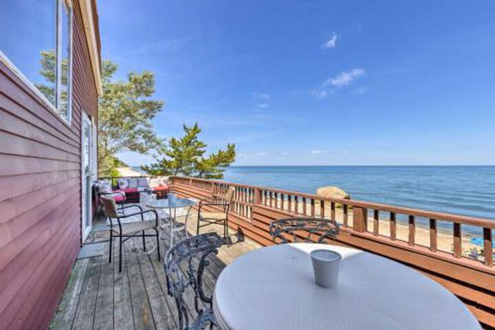 Beachfront Wading River Home with Deck and Grill