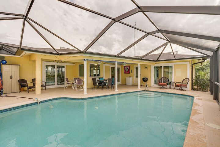 Waterfront North Fort Myers Home w / Private Pool!