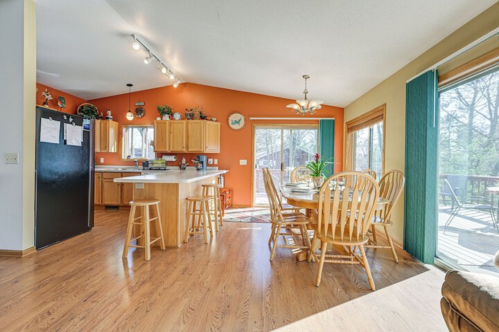 Lake Wissota Home w / Private Dock + Fire Pit!