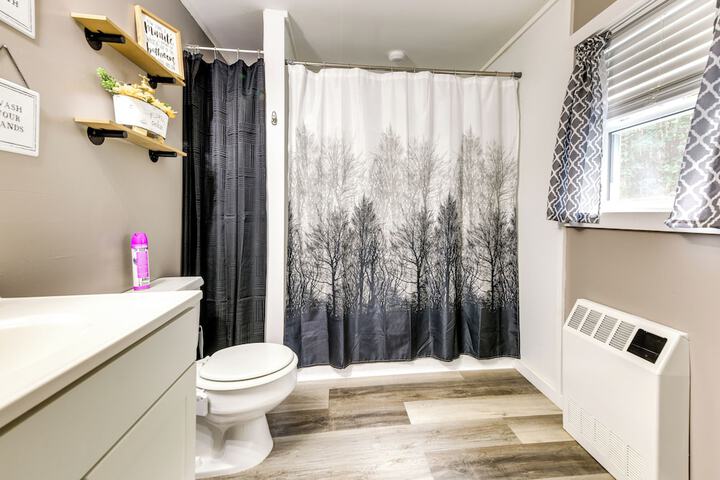 Steps to Crystal Lake: Spacious Retreat w / Views