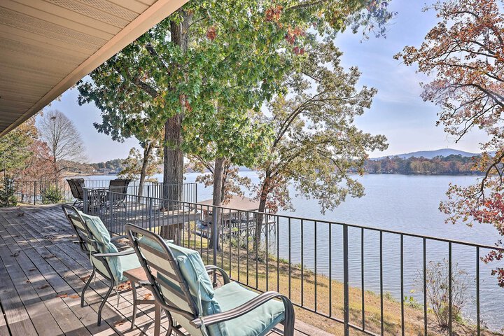 Hot Tub & Dock: Lakefront Home in Hot Springs
