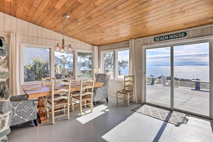 Waterfront Ferndale Home: Deck + Beach Access