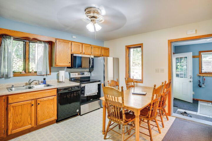 Waterfront Fond du Lac Home on Deneveu Lake!