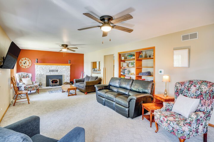 Waterfront Fond du Lac Home on Deneveu Lake!