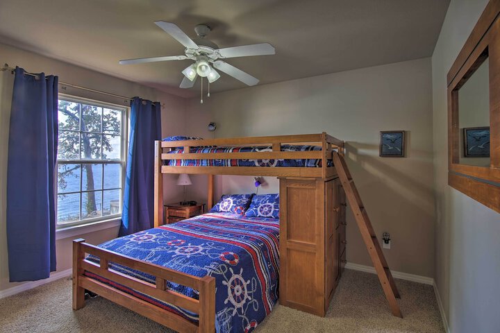 Lakefront Home w / Shared Boat Ramp in Grove!