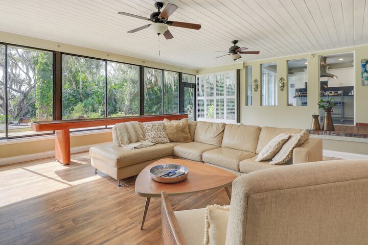 Florida Retreat w / Patio Boat Dock & Shuffleboard