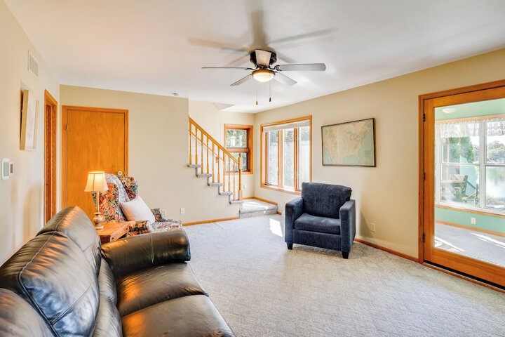 Waterfront Fond du Lac Home on Deneveu Lake!