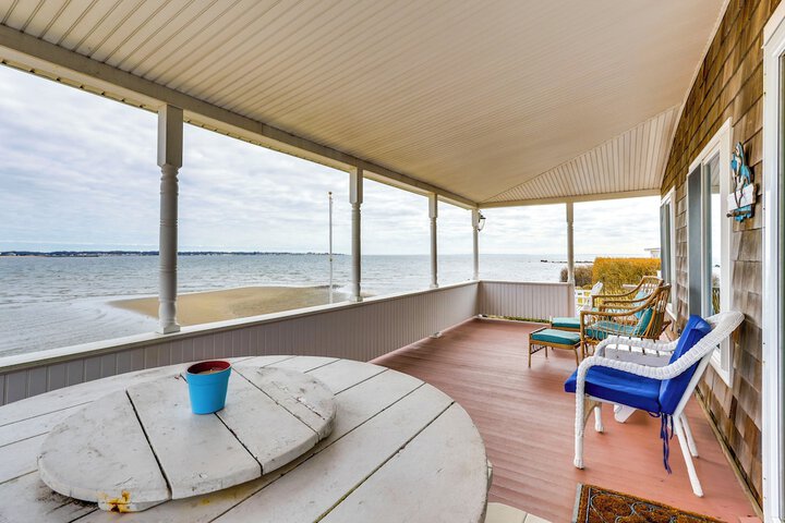Dreamy Waterfront Westbrook Home on Private Beach