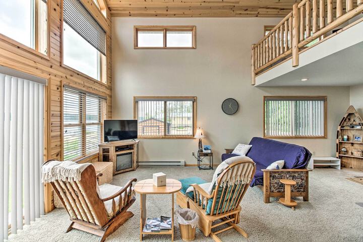 Dock & Fire Pit: Shamineau Lake Retreat!