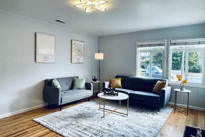 Sanmateo Cozy Central 3b1b Home Garage Parking AC