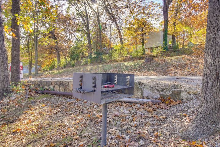 Deck & Boat Dock: Lakefront Cabin in Eucha!