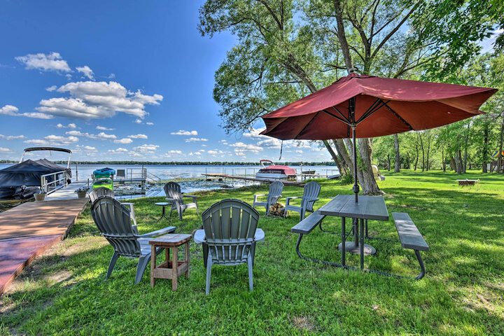 Spacious Pearl Lake Retreat w / Yard & Private Dock