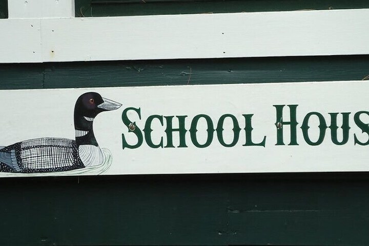 Schoolhouse at Gilmore Camps on Kezar Lake