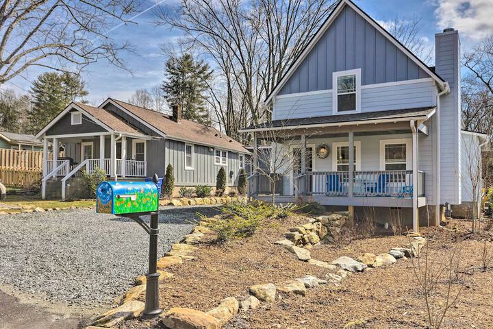 Downtown Brevard Retreat With Fire Pit & Deck!