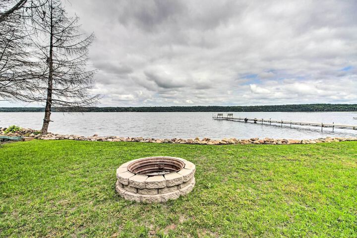 Dock & Fire Pit: Shamineau Lake Retreat!