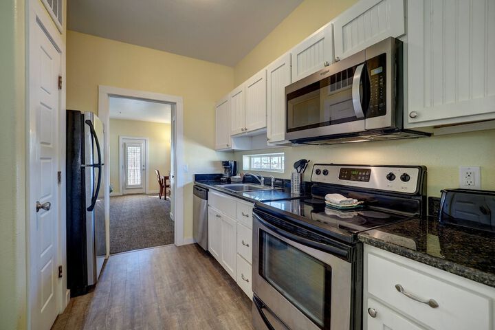 Seashell Village Resort near the beach with kitchens