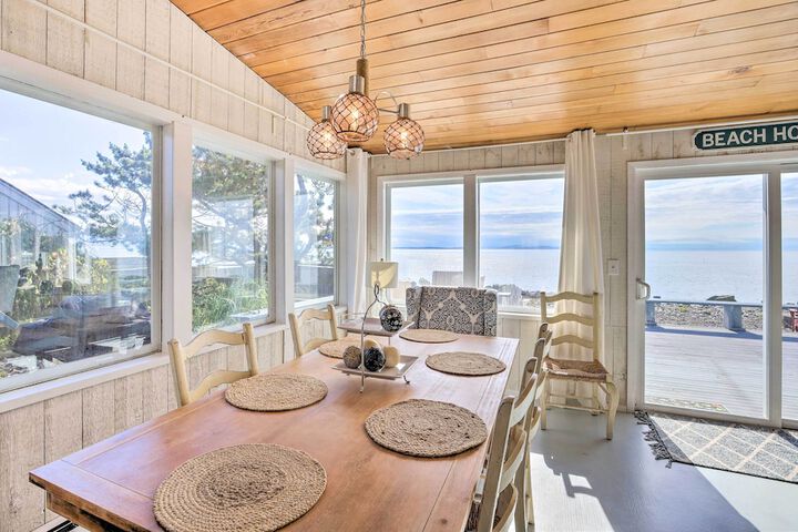 Waterfront Ferndale Home: Deck + Beach Access