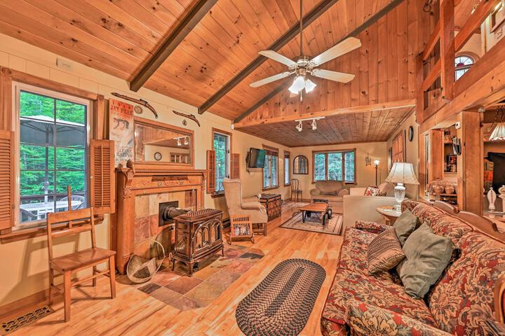Beautiful Jay Peak Home Near Creek & Waterfalls!