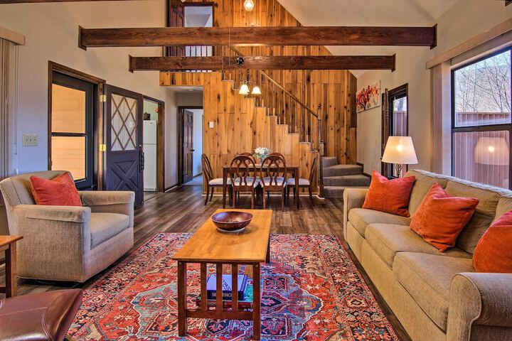 Furnished Deck + Mtn Views: Burnsville Cabin!