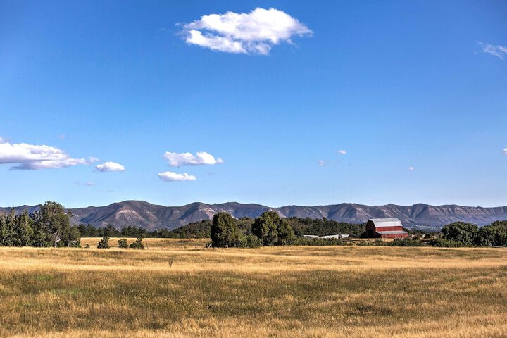 Mancos Cabin Rental on 80 Acres w / Mountain View!