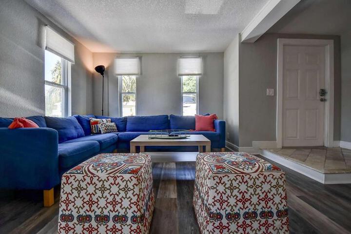SunKissed in St. Pete is a 3 BR Home with Heated Pool and great outdoor space Near the Beach