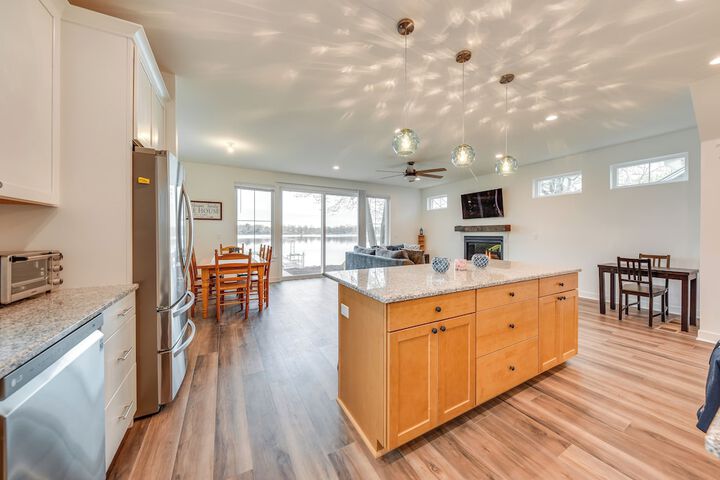 Lakefront Burlington Vacation Rental: Dock + Beach