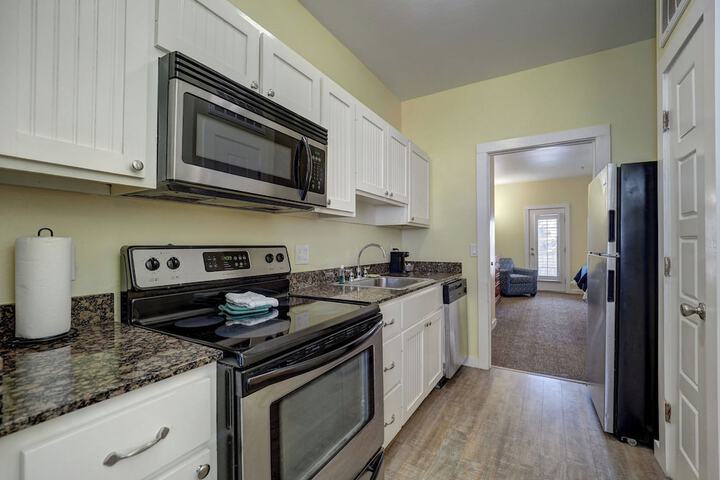 Seashell Village Resort near the beach with kitchens