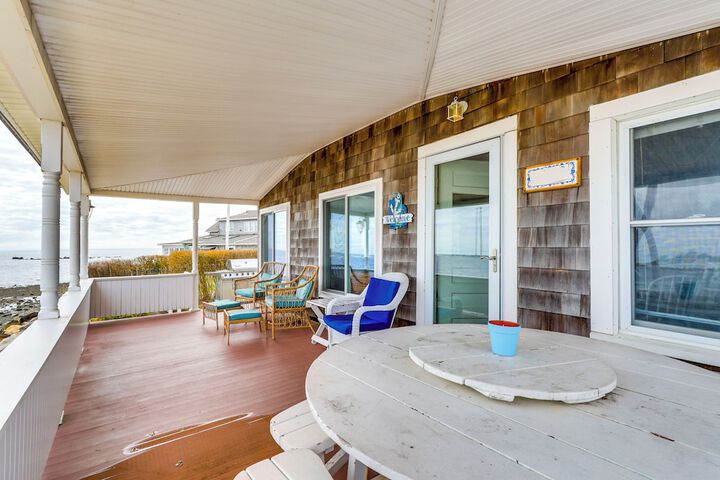 Dreamy Waterfront Westbrook Home on Private Beach