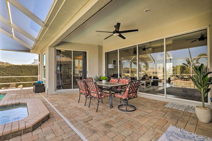 Heated Pool / spa & Dock: Apollo Beach Home on Canal