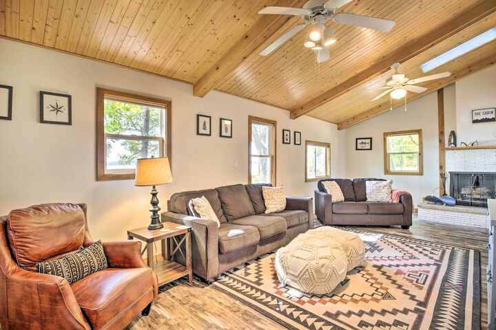 Waterfront Onamia Retreat w / Dock & Fire Pit!
