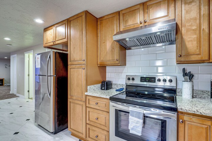 Home Theater & Patio: South Jordan Basement Unit