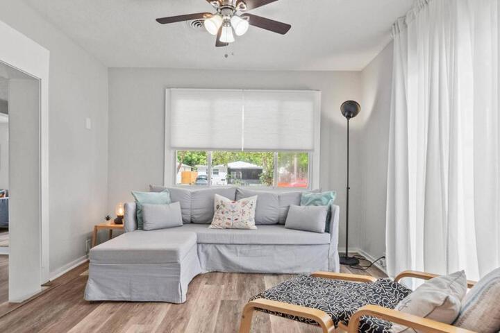 SunKissed in St. Pete is a 3 BR Home with Heated Pool and great outdoor space Near the Beach