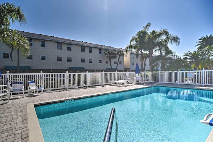 Large Balcony & Water Views: Indian Shores Condo!
