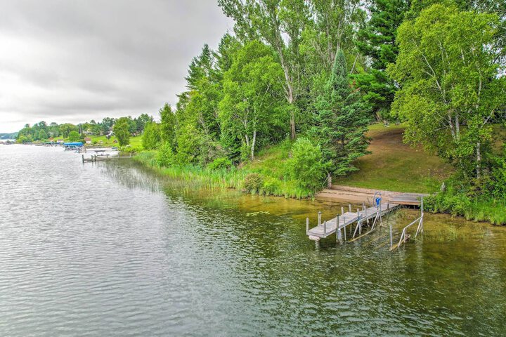 Riverfront Home w / Dock 6 Mi to Cheboygan!