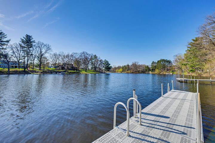 Lake Wissota Home w / Private Dock + Fire Pit!