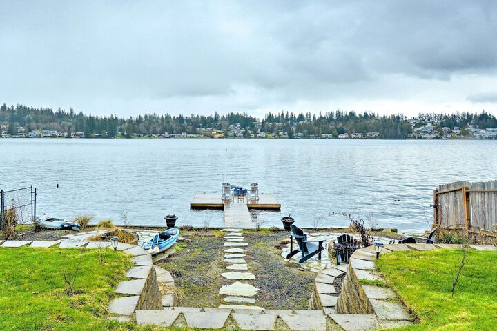 Lakefront Bremerton Vacation Rental w / Deck!