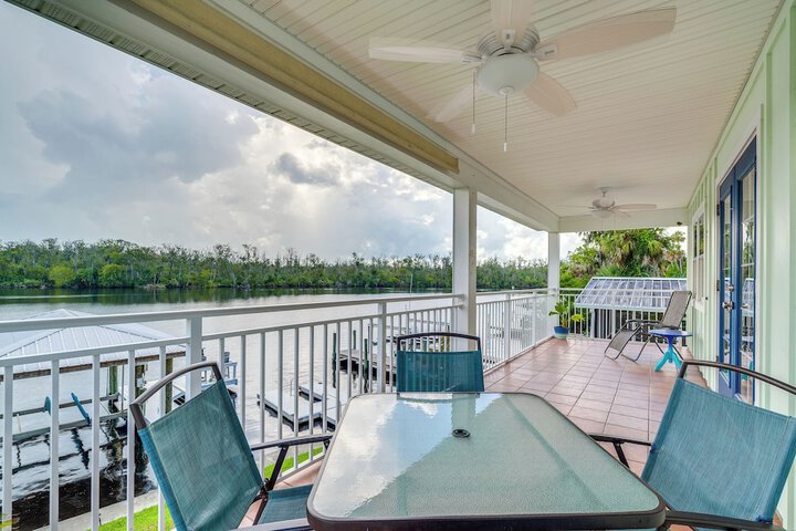 Private Dock & Water Views! Homosassa Retreat