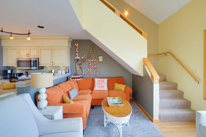 Elk Rapids Condo w / Balcony Overlooking Elk Lake!