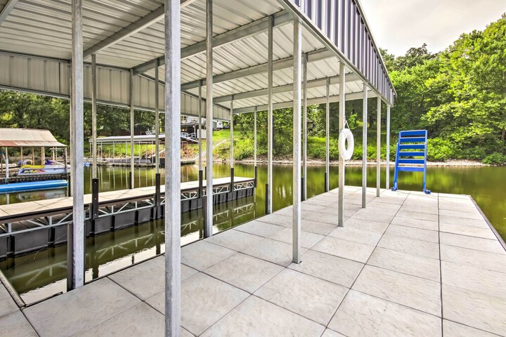 Dock Deck & Boat Slip: Lakefront Eucha Home