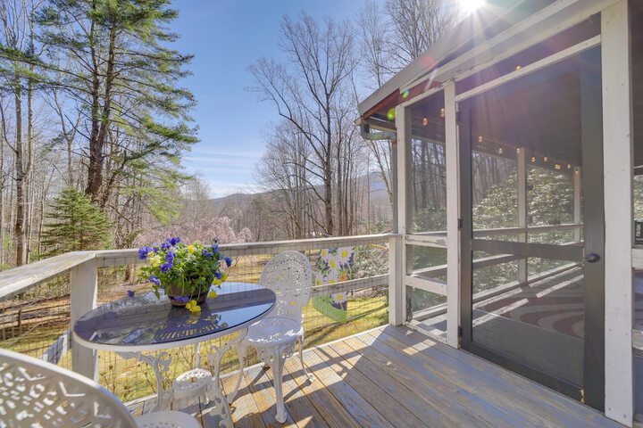 the Red Loft Candler Cottage Near Hiking Trails!
