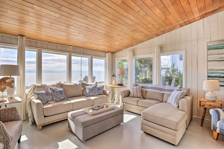 Waterfront Ferndale Home: Deck + Beach Access