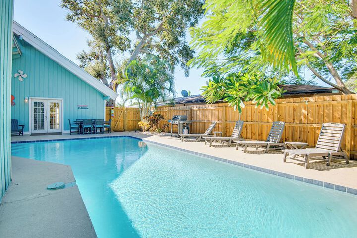Cape Canaveral Cottage w / Pool - Walk to Beach!